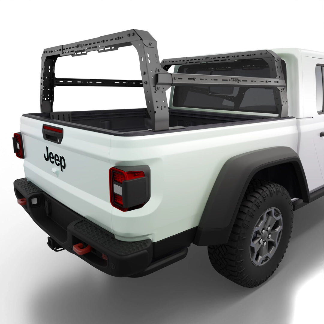 Jeep gladiator tonneau cover with bed rack hotsell